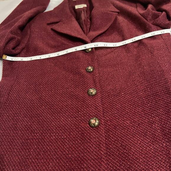 Neiman Marcus 100% Wool Button Front Blazer Size 4 - Picture 6 of 9